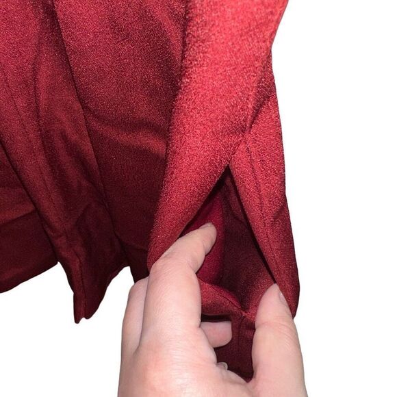 Lucy Paris maroon deep neckline romper - NWT - Picture 5 of 10
